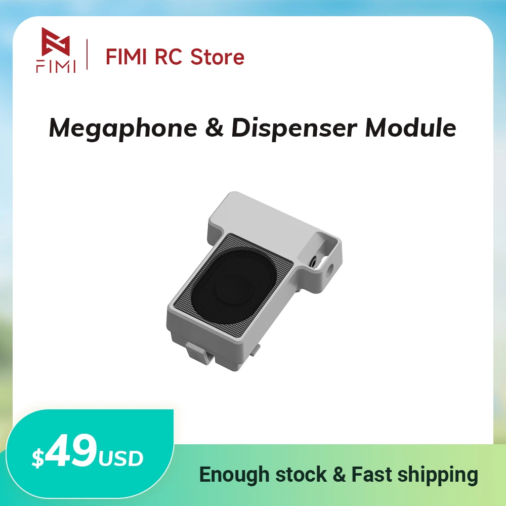 FIMI X8 Tele Max Camera Drone Megaphone & Dispenser Module Spare Parts Helicopter 20KM FPV 3-axis Gimbal 4K Camera GPS RC Drone