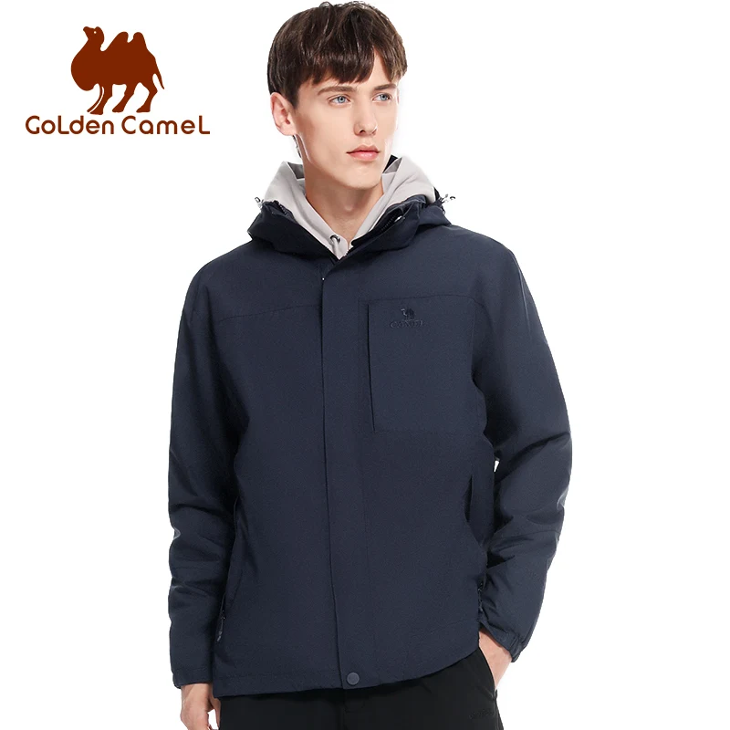 

GOLDEN CAMEL Outdoor Hiking Jacket Men 3 in1 Casual Thermal Fleece Inner Jackets Waterproof Windbreaker Ski Trekking Women Coats