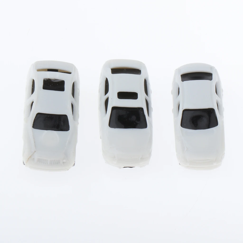 مقياس 1:200 نموذج سيارة أبيض طاولة رملية تخطيط الشارع منظر طبيعي صغير ، نموذج بناء صغير لبيت الدمى ملحقات ألعاب السيارات