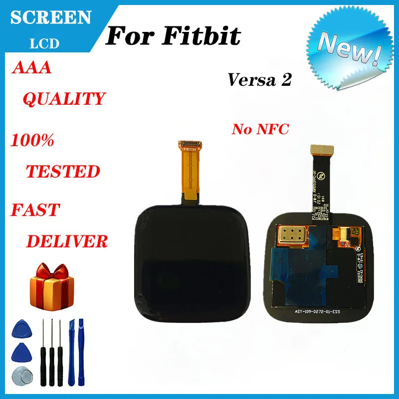 For Fitbit Versa 2 FB507 LCD Display Screen Smart Watch Accessories Digitizer Replacement And Repair Parts