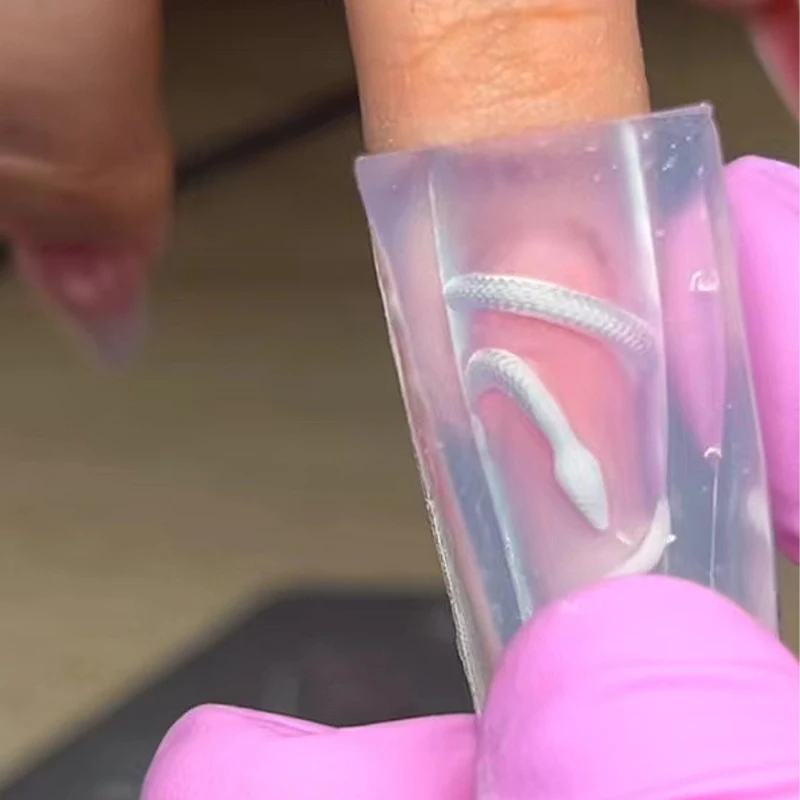 1Pc 3D Snake Nail Silicone Carving Mold Sexy Snake DIY Party Nail Decoration Art Nail Beauty Charm