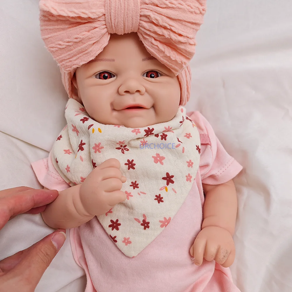크리스마스 스페셜! 17" 다시 태어난 인형 손으로 그린 ​​세부 사항 인형 매니아를 위한 귀여운 신생아 부활절/어린이날 선물