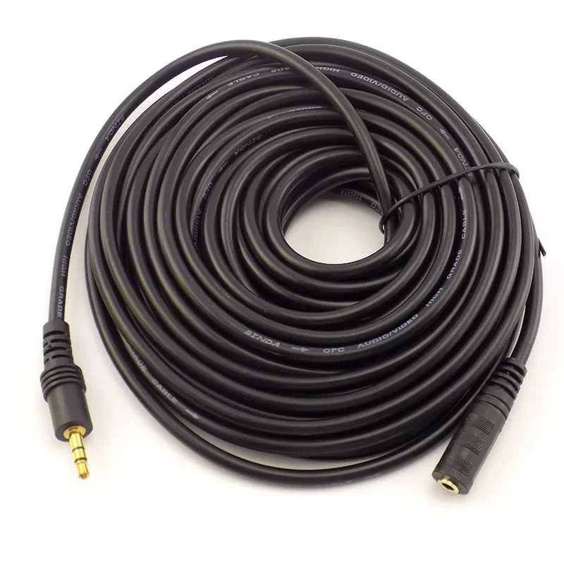 1.5/3/5/10M 3.5mm Stereo męski na żeński przedłużacz audio do słuchawek TV komputer Laptop MP3/MP4 słuchawki — zdjęcie produktu 7