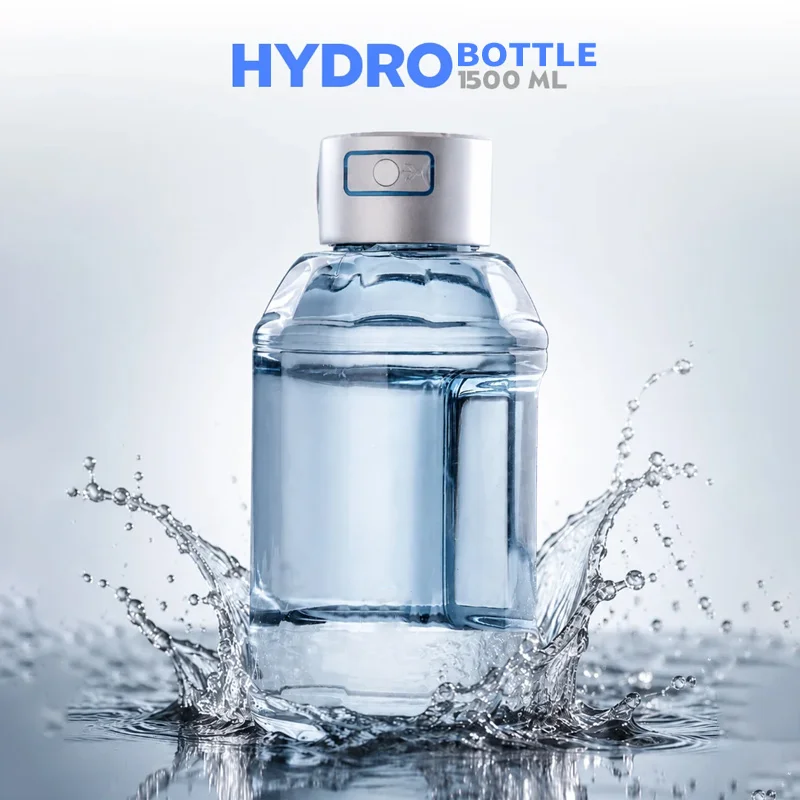 1.5L Hydrogen Water Bottle Portable Hydrogen Water Generator Jug Digital Display Up to 3000PPB  Premium Hydration Solution