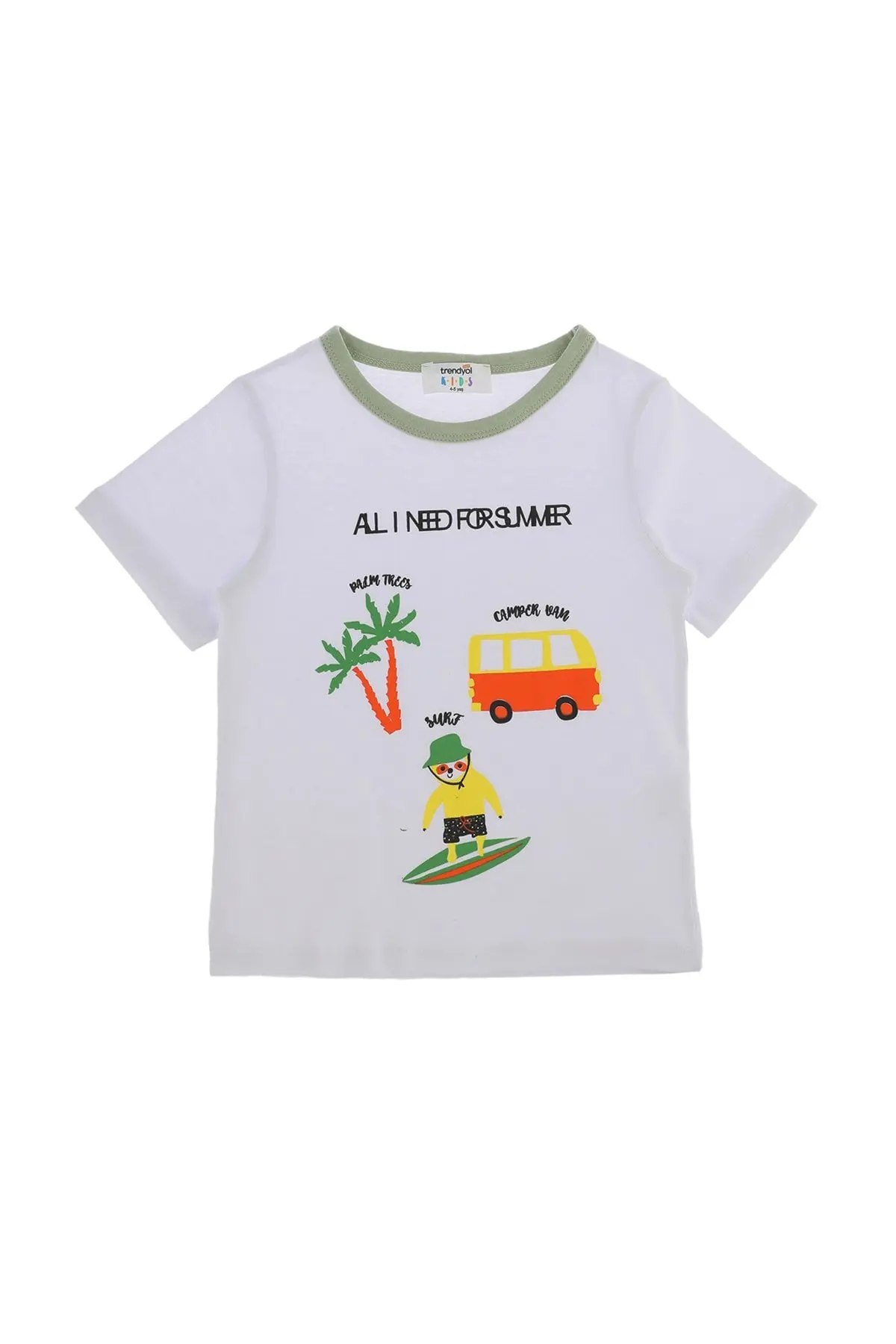 Kaus Rajutan Anak Pria Motif Putih