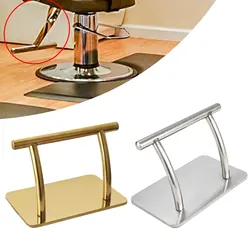 Stainless Steel Foot Rest Salon Chair Accessory Parts Comfortable Pedal Universal Chair Accessory for Tattoo Hairdressing