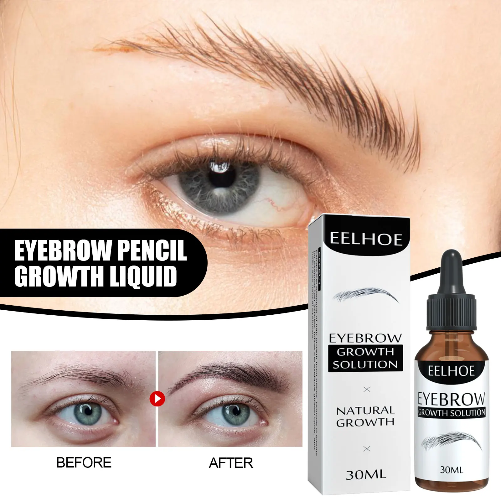 Eyebrow Enhancer Serum Fast Growing ผมร่วงเสีย Treatment สร้างคิ้วหนา Natural Eyebrow Beauty Treatment Care