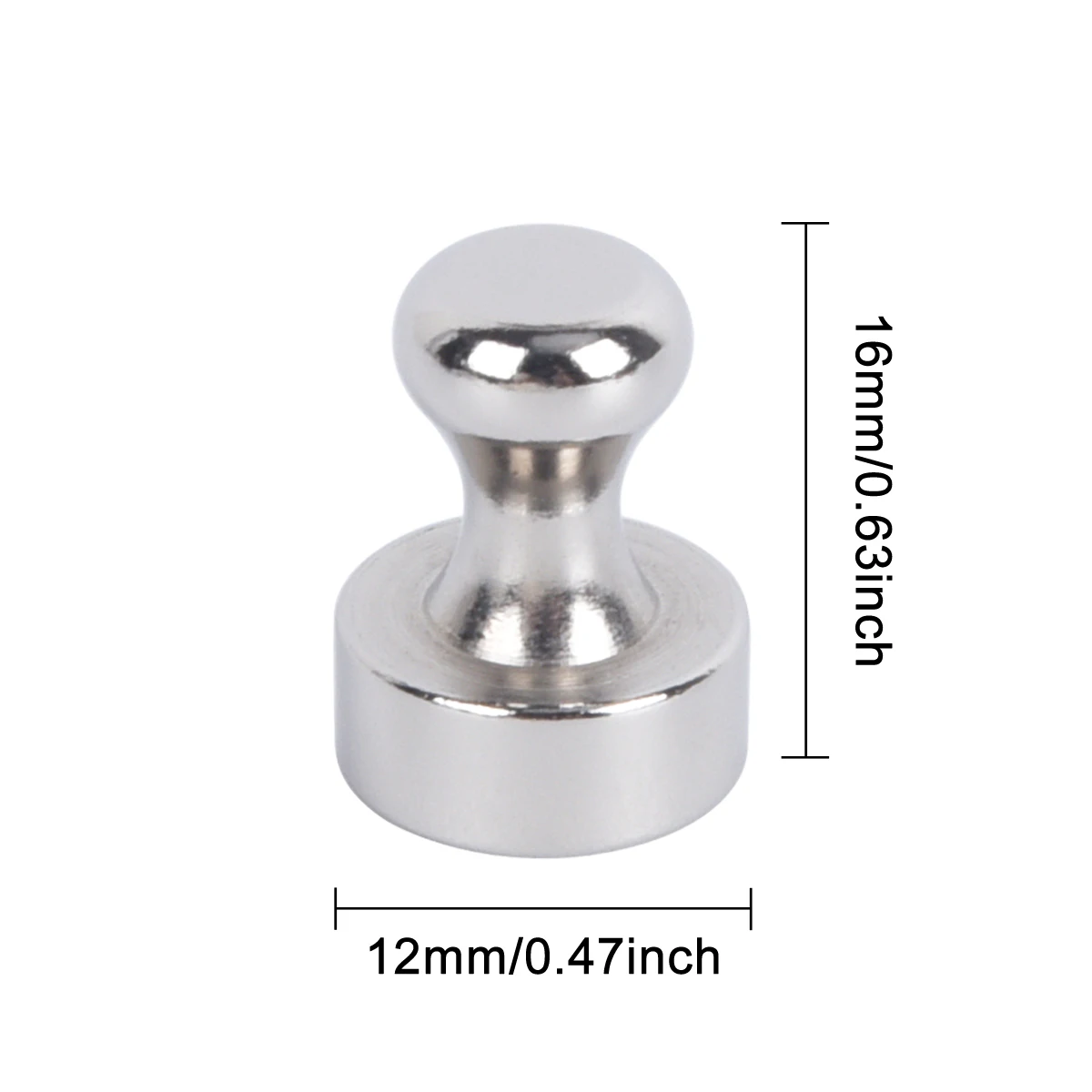 3/5/10/16/20pcs Strong Neodymium Magnetic Pushpins Sucker Thumbtack Magnet Push Pin for Refrigerator Office Whiteboard D12*16