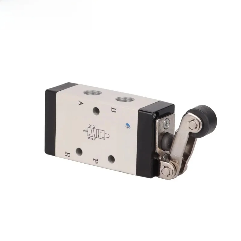 Commutateur de vanne mécanique AirTac, vannes de commande pneumatiques 5/2 voies, type rouleau série M5R, M5R110, M5R210