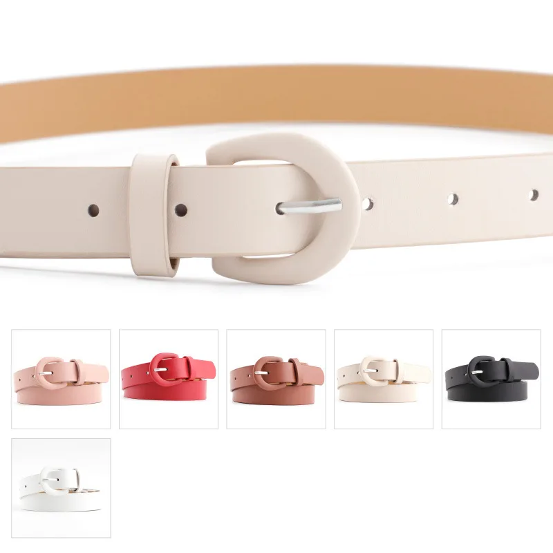 Hot Sale 107cm PU Leather Belt for Women Needle Buckle Women's Belt for Dress Sweater Decorative Belt