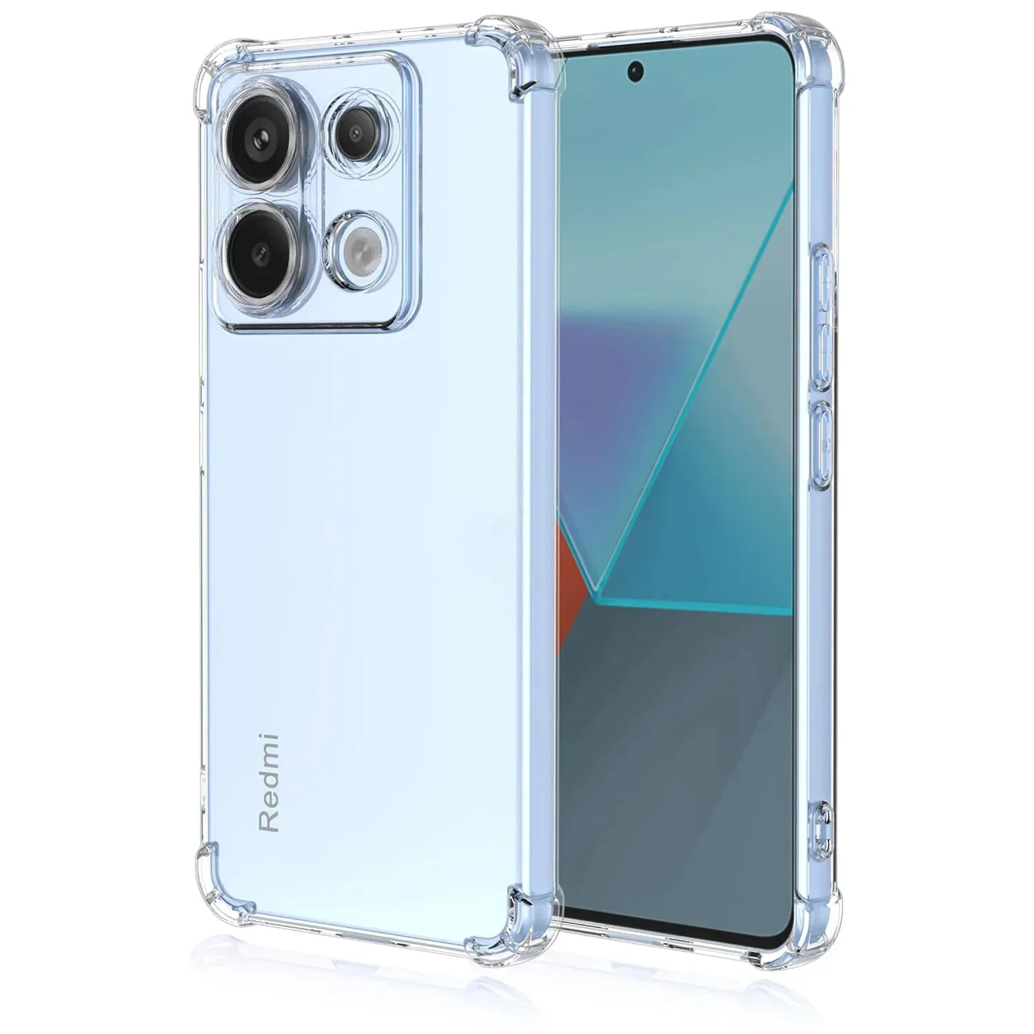 Coque de téléphone transparente en Silicone épais antichoc, étui arrière de Protection pour Xiaomi Redmi Note 13 Pro Plus 5G 12 11 4G A1 A2 A3 A5 +