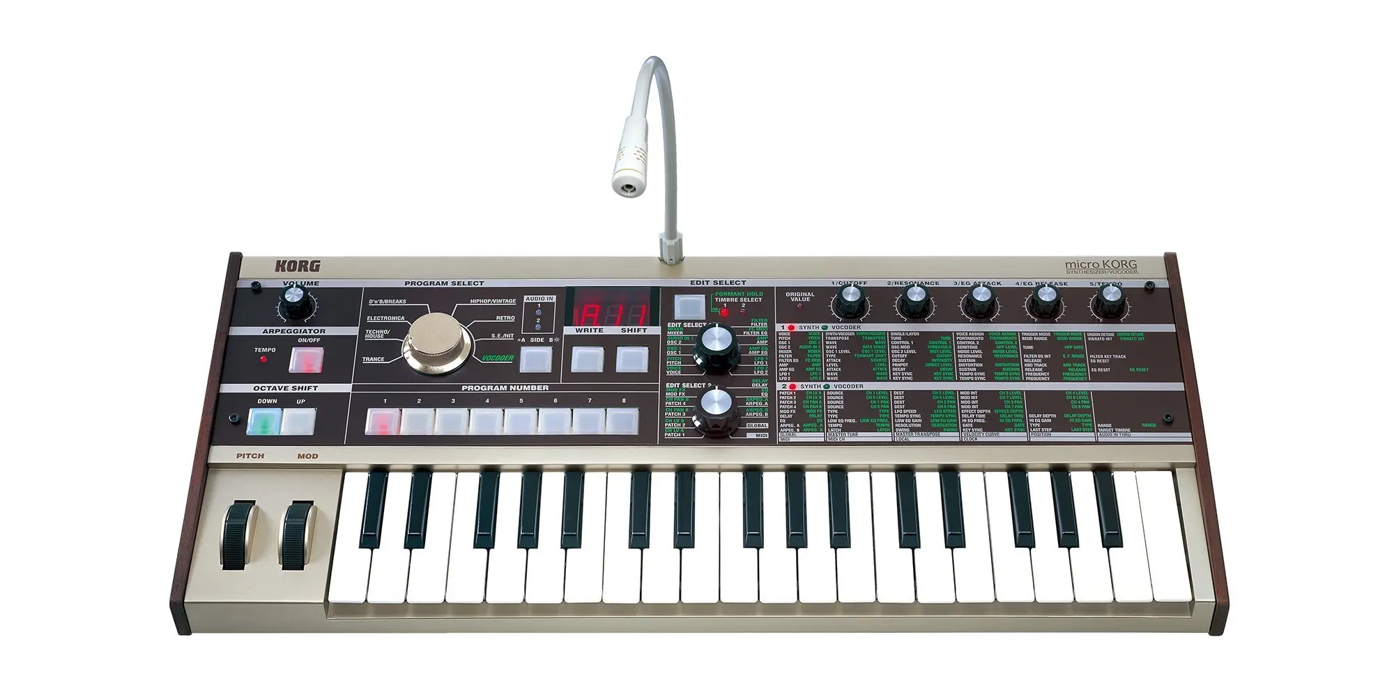 

Новый аналоговый моделирующий синтезатор Korg microKorg