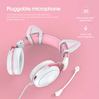 ONIKUMA-auriculares X10 con cable para videojuegos, cascos con micrófono HD, iluminación dinámica RBG, para PC, con bocina de vaca