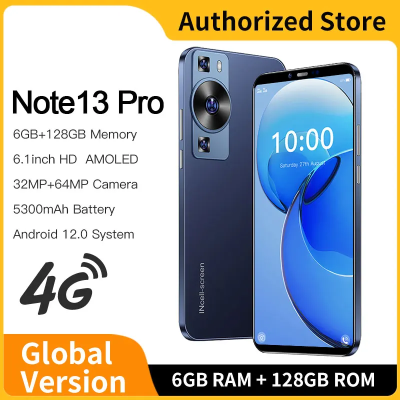 Мобильные телефоны Note30 Pro Android12 оригинальные 2024 планшетов 5300 мАч сотовые телефоны по низкой цене Wi-Fi 4G/смартфон