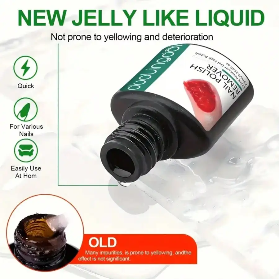 7.5ml 매직 패스트 네일 젤 폴리쉬 리무버 클린 UV 소크 오프 세미 퍼머넌트 바니쉬 네일 아트 리무벌 도구 매니큐어