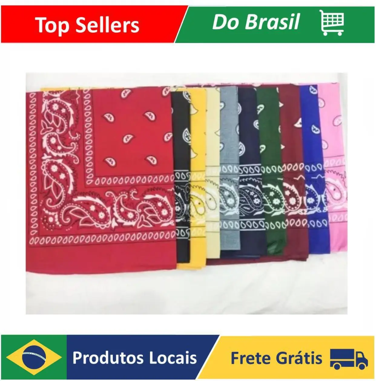 Bandana Various Colors Wholesale Male Female Scarf