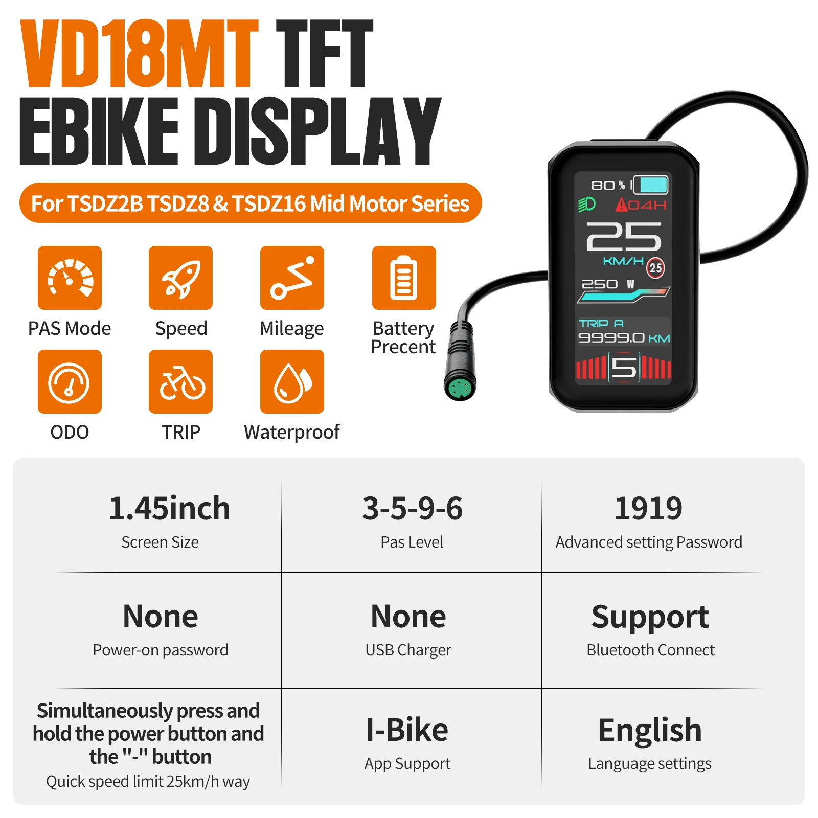 Tongsheng & Varstrom TSDZ2B TSDZ8 TSDZ16 500W/750W/1000W Torque Sense Mid Drive E-bike Ombouwkit | E-bike motor met 160 N.m voor zwaar transport & hellingbeklimming, geschikt voor ombouw van