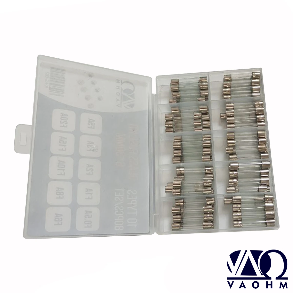 10Values 80PCS 6X30MM Glass Fuse Set Fast Blow 0.5A 1A 2A 3A 5A 6A 8A 10A 15A 20A