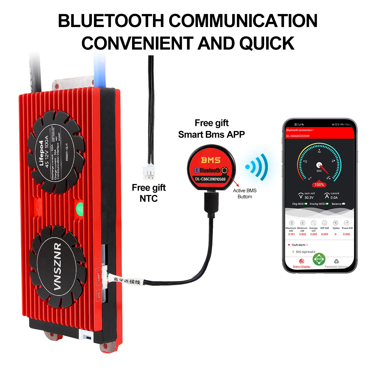 

Smart BMS 3S 12V BMS LiFePo4 48V Bluetooth BMS 13S 48V 10S 36V 16S 48V Li-Ion BMS 30A ~500A 3S 4S 7S 8S 10S 12S 13S 14S 16S 24S