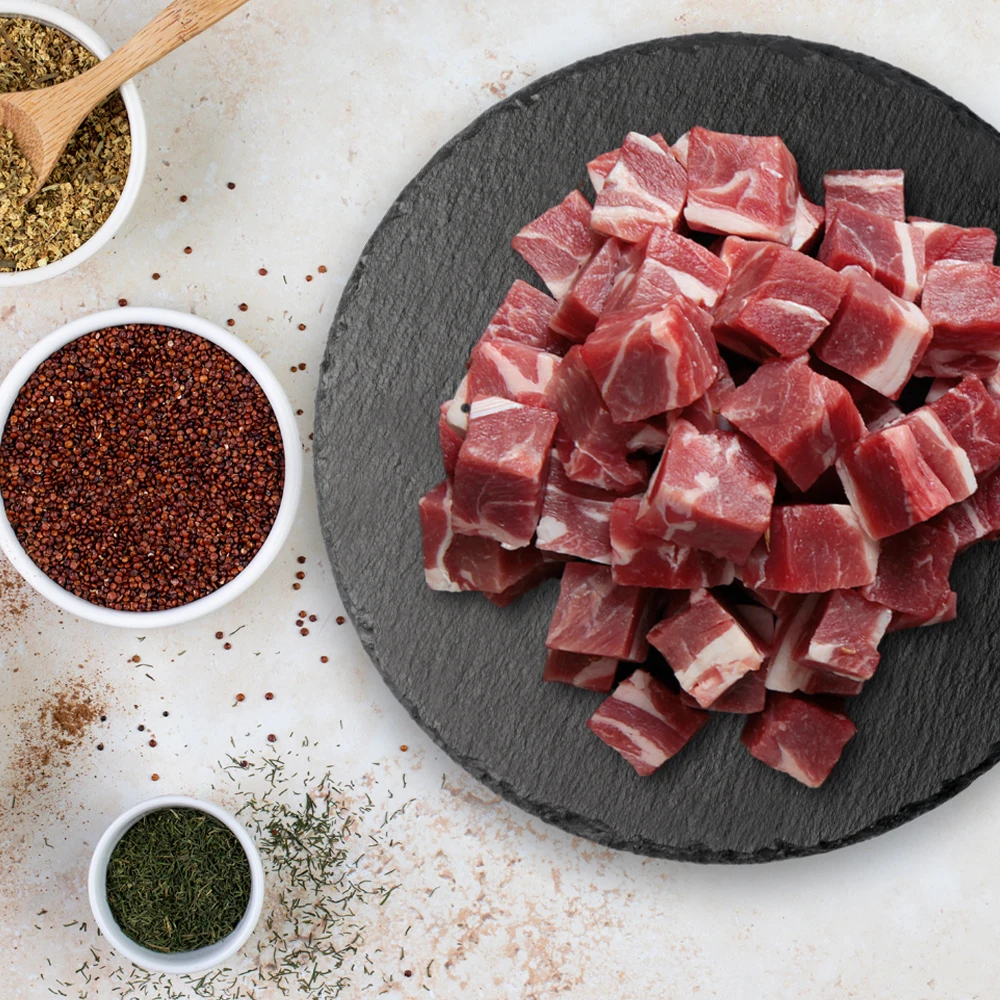 The Ram Meat Australian Lamb Kkakdugi 1kg Espetos de Cordero en Cubo