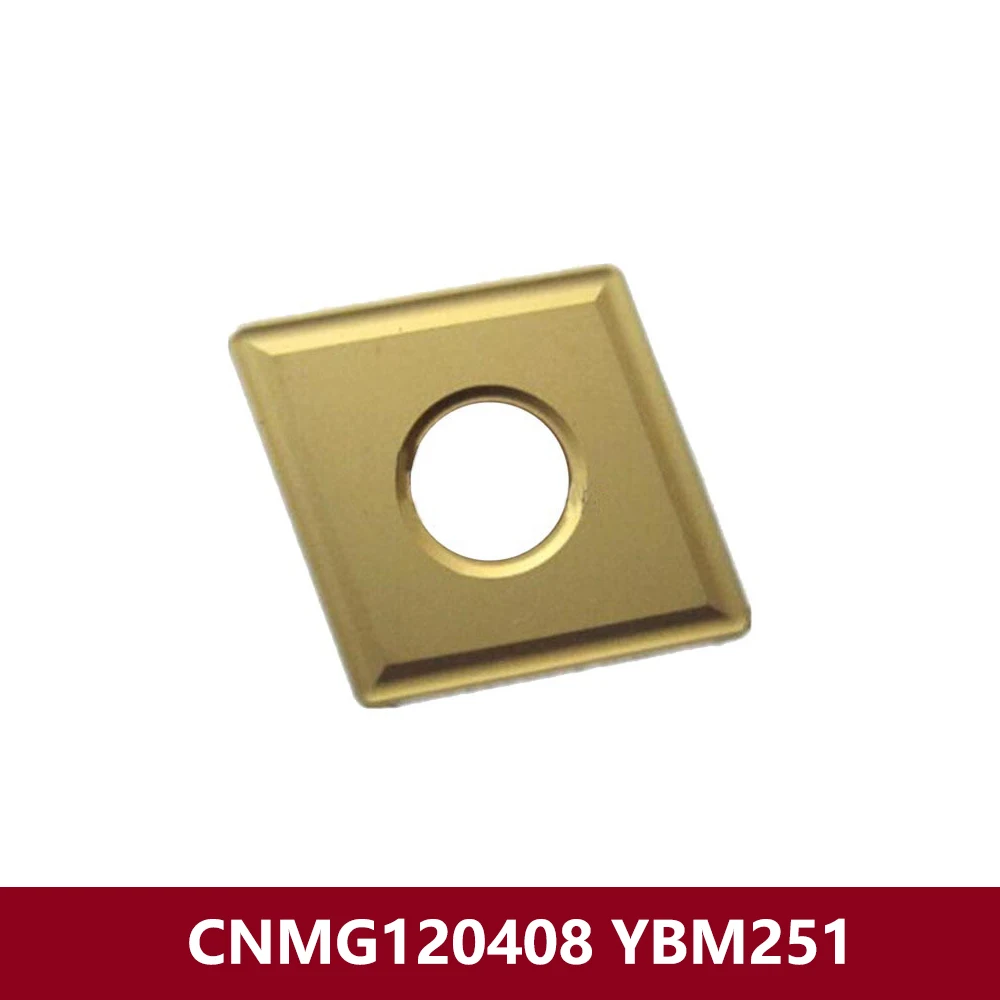 Original CNMG120404 YBM251 Carbide Inserts CNMG431 CNMG 120404 CNMG1204 CNMG12 For Stainless Steel CNC Lathe Cutting Tool Holder