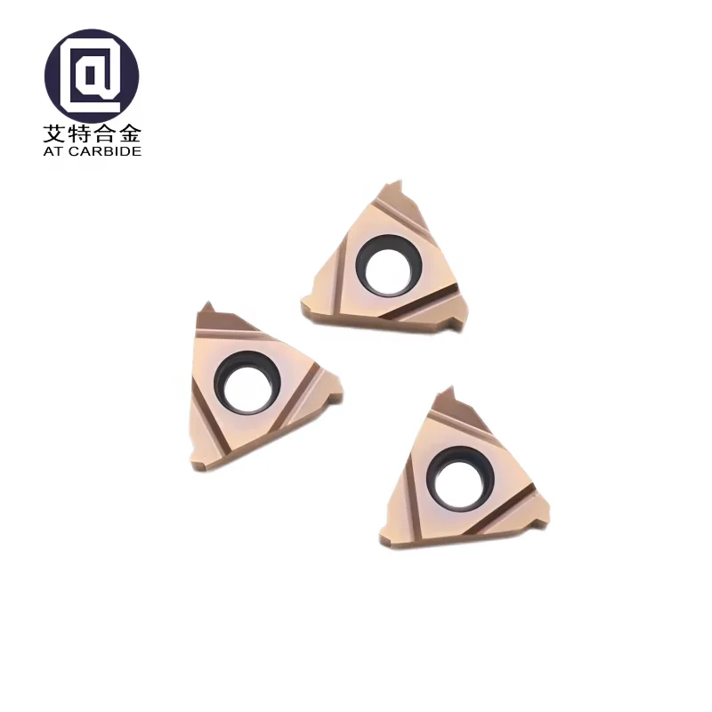16 ER-1.5 ISO Tungsten Carbide Threading Insert, PVD coated external metric thread insert for CNC lathe, good wear resistance fo