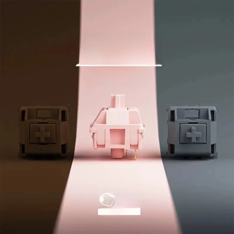 AKKO CS POM Switch Silver Pink Brown Linear Tactile 3Pin Custom PC Gaming Mechanical keyboard Switches Factory Lubed Accessories