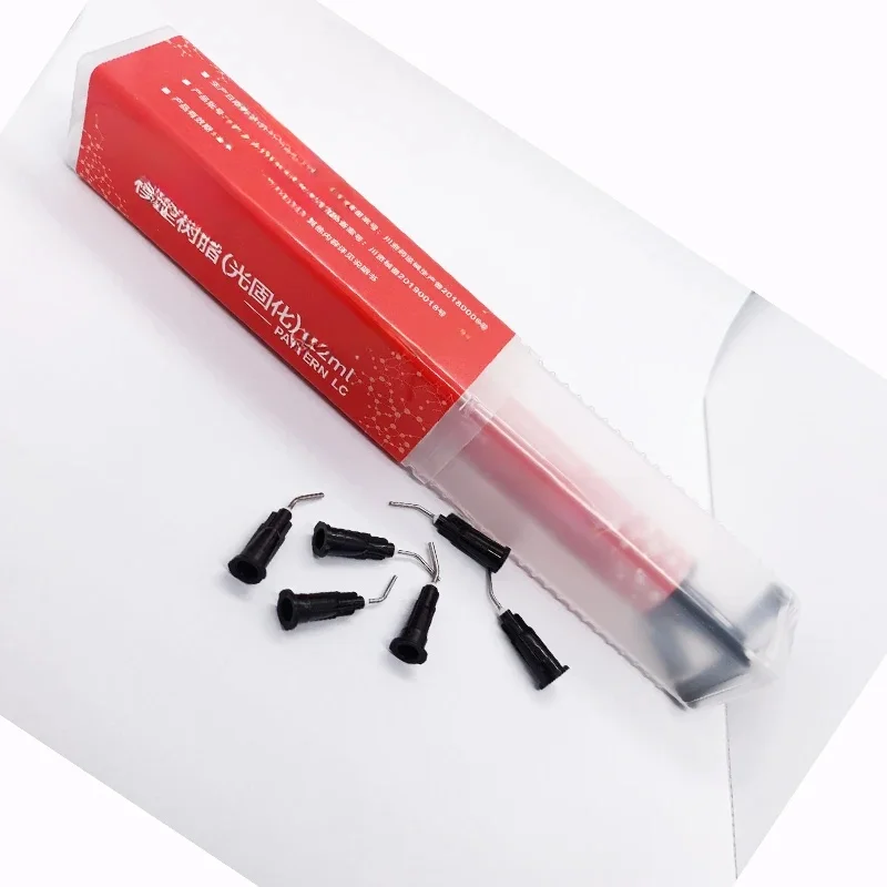 Matériaux de laboratoire dentaire, motif de durcissement léger, flux de résine LC, plantation, gabarit de modélisation, incrustation de résine, produits de technicien de dentisterie