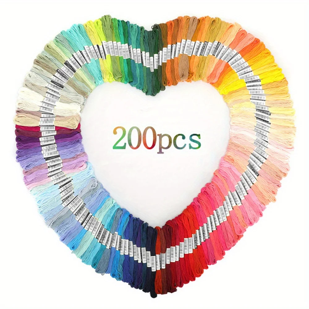 

100-color to 447-color cross-stitch embroidery thread, polyester-cotton embroidery thread, poking embroidery thread