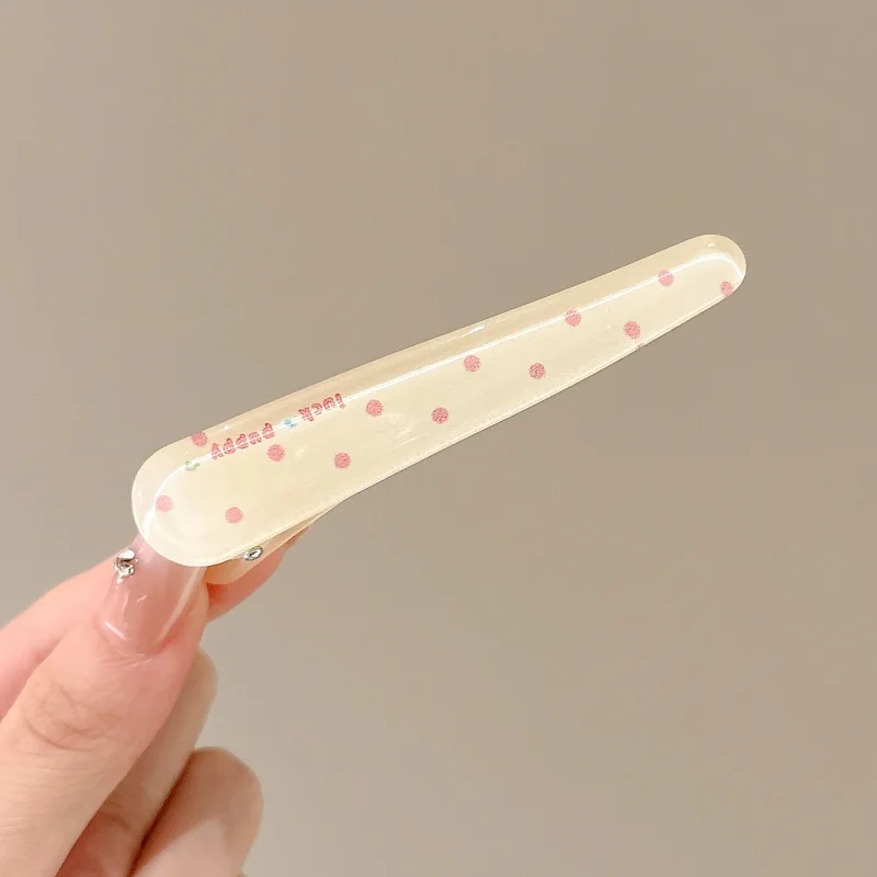 

Цельная желтая полупрозрачная длинная заколка для волос, милая и ценная заколка в виде девичьей боковой заколки в виде утконоса, универсальный аксессуар для волос для Everyda