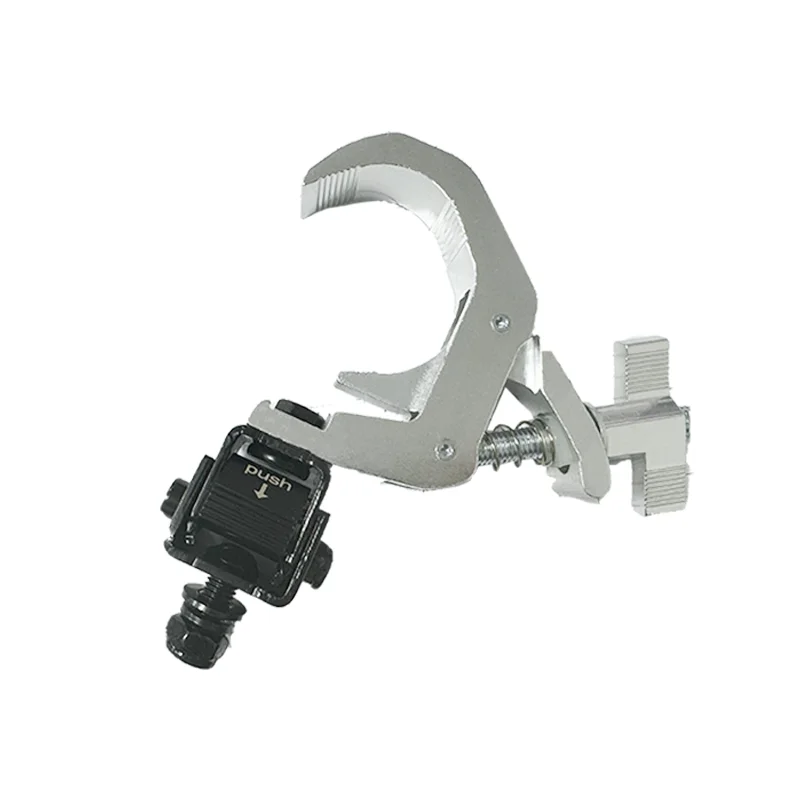 DN30S25/A01 Tube44-60MM1.73-2.36in Load100kg Aluminum Stage Light Truss Display System Accessories Coupler Pipe Truss Clamp Hook