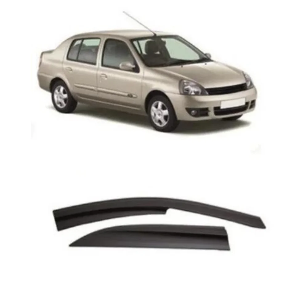 Car window accessories for Renault Symbol 1998-2006 Sport Style window deflector rain cover visor awnings Exterior Accessory