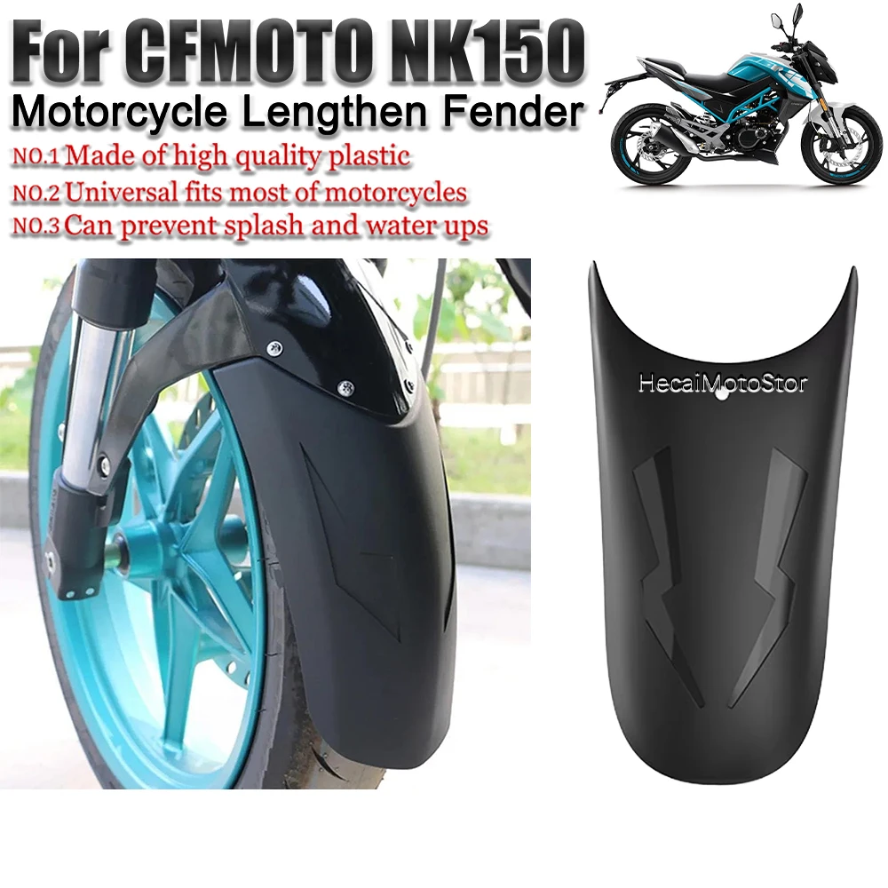 

For CFMOTO 150NK 150nk Motorcycle Lengthen Front Fender Rear or Front Wheel Extension Fender Mudguard Splash Guard