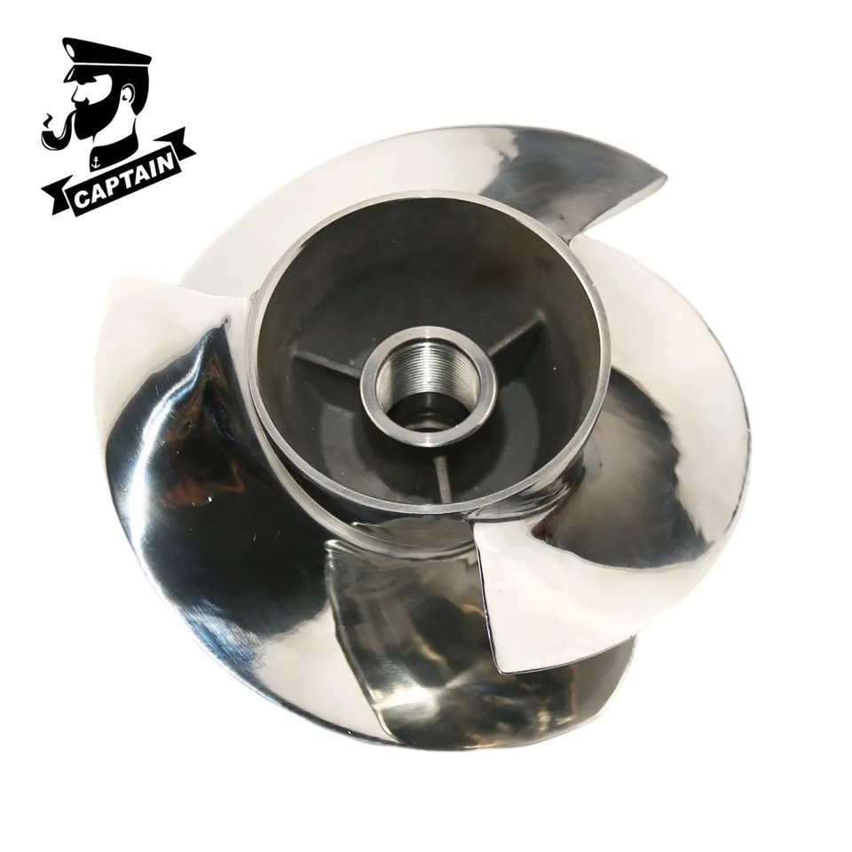 Captain YV-13/20 Jet Ski Impeller Fit Yamaha GP1800 FZR FZS FX SVHO FX CRUISER SVHO FX LIMITED SVH 3 Blades Polished 160mm