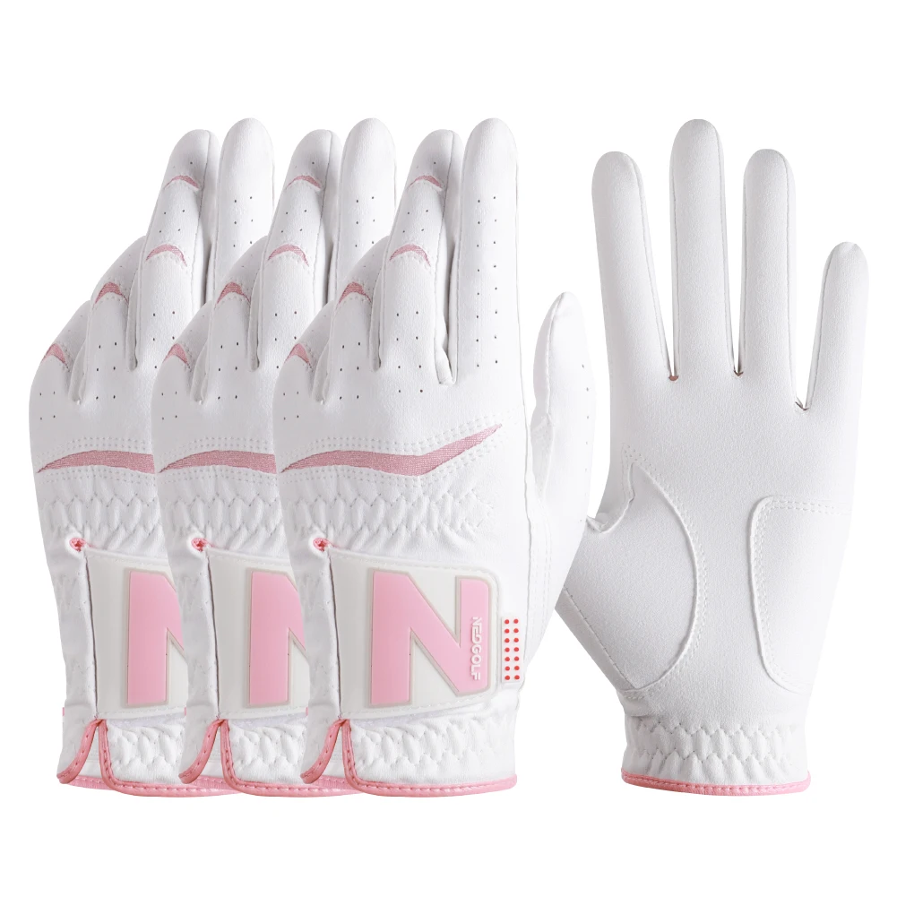 NEOGLOVE WOMEN'S HAPPY double-fledam golf gloves set of three hands