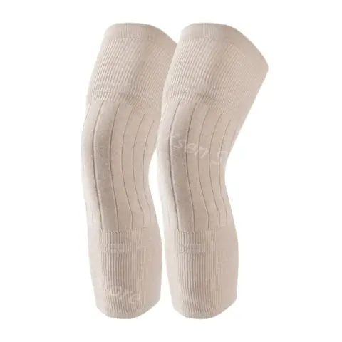 1 जोड़ी शीतकालीन सुरक्षात्मक घुटने पैड ऊन कश्मीरी घुटने वार्मर आस्तीन मोटी ऊन लाइन वाले घुटने ब्रेस समर्थन थर्मल पैर लपेटें 10 best sales पैर का सहारा - №7