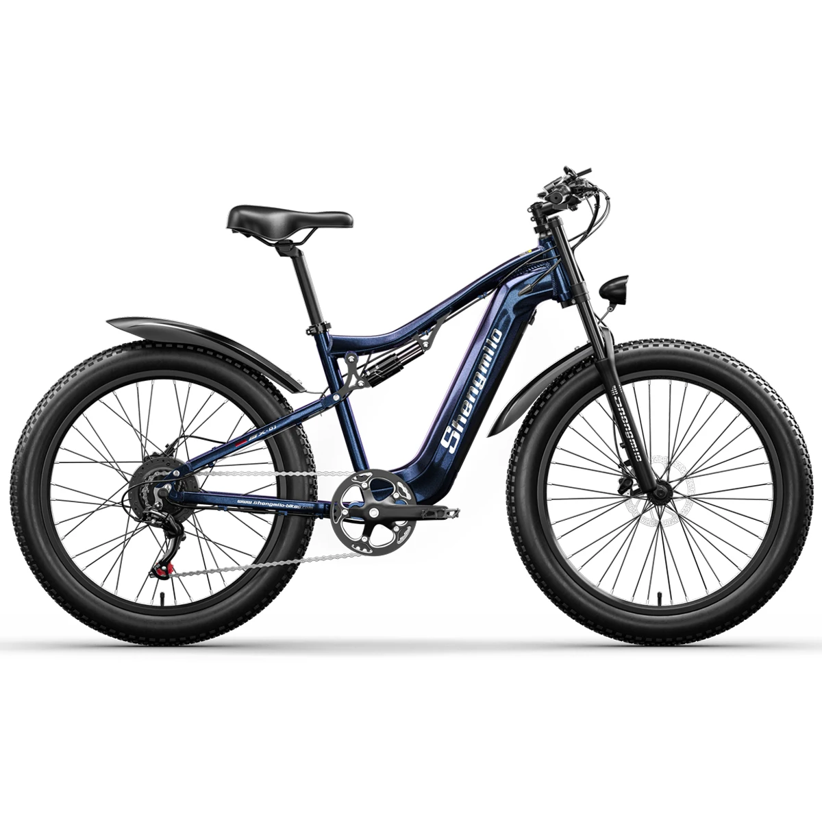 MX-03 26 Inch Electric Bicycles 4.0 Fat Tire 500W Dual Shock Absorption Ebike 48V 15ah Electric Bike Mountain Bike MX03 E Bikes