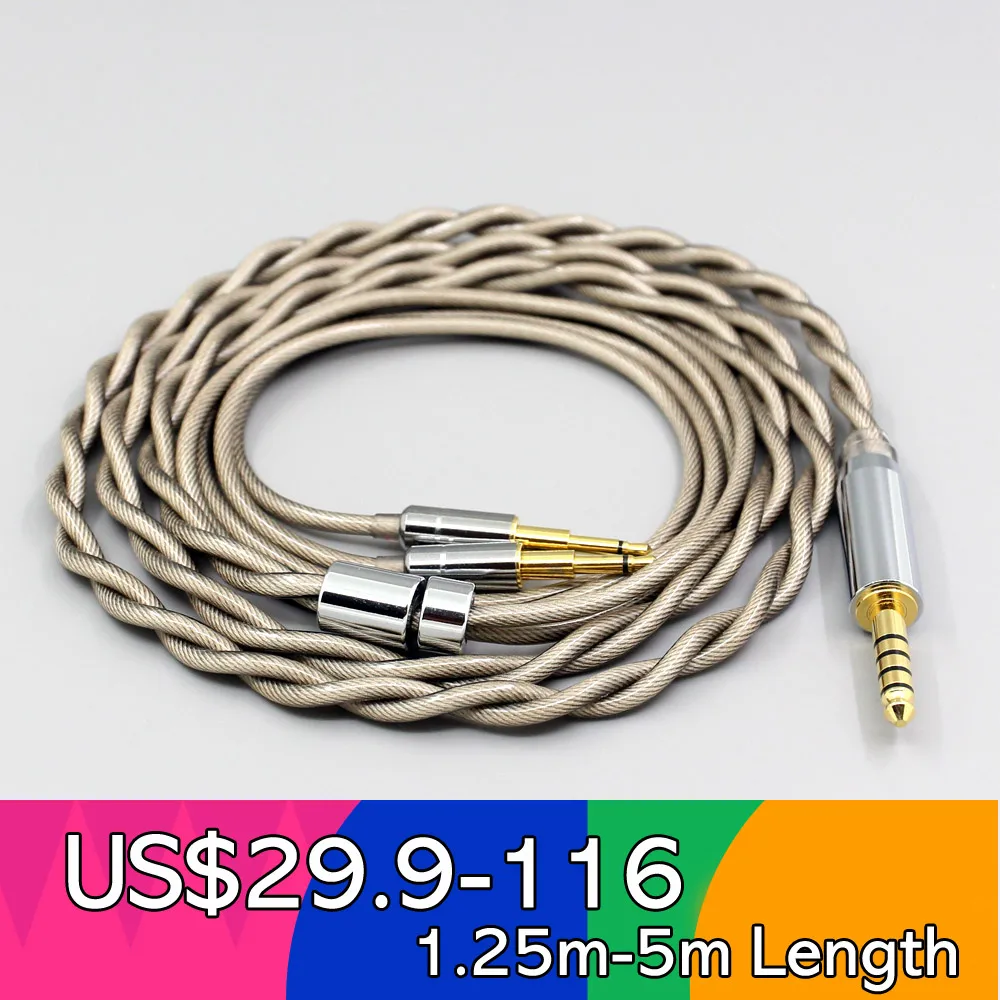 

Type6 756 core 7n Litz OCC Silver Plated Earphone Cable For Sennheiser HD477 HD497 HD212 PRO EH250 EH350 Headphone 2.5mm LN00785