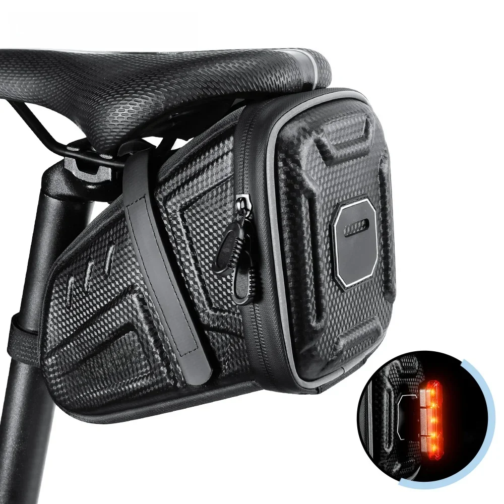 AliExpress NEWBOLER Waterproof Bicycle Saddle Bag MTB Road Bike Saddlebags Reflective Striped Bicycle Tool Holder Bag MTB Accessories