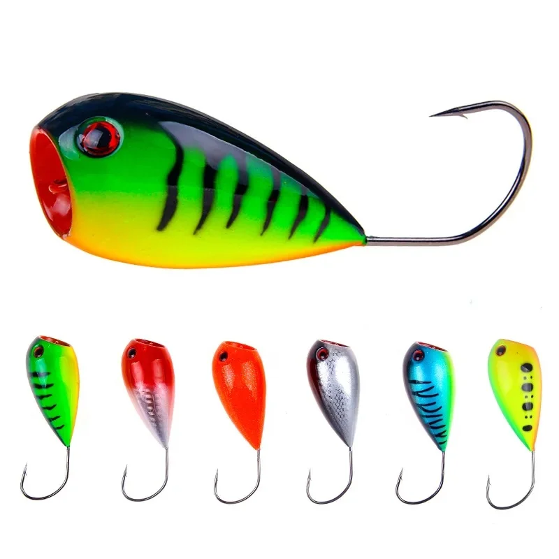 1 sztuk/partia Popper Fishing Lure CrankFish Baits 8cm 13g sztuczne przynęty chorwackie jajko pływające twarde przynęty z pojedynczym hakiem — 2