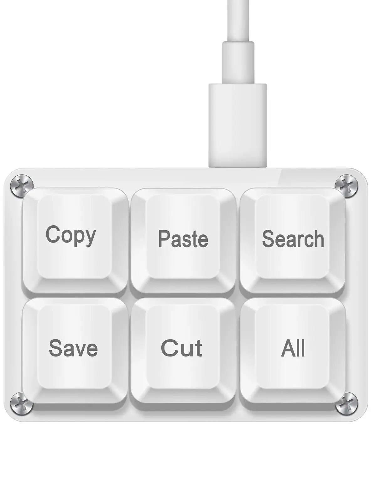 SAYODEVICE 6 Klawiszy Mini Klawiatura Skrótów do Pracy Biurowej Makro Klawiatura do Gier Rhythm OSU Klawiatura Gamingowa USB Przewodowa z Możliwością Wymiany Przełączników Podczas Użytkowania — zdjęcie produktu 7