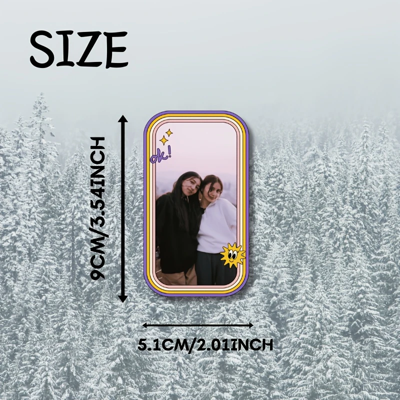 Custom Rectangular Photo Magnet Set Full Color Print Durable Magnetic Tile Personalized Fridge Decor Stickers Gift