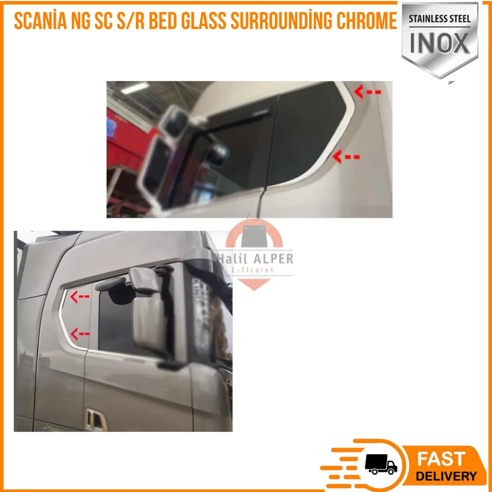 For Compatible Scania NG SC S/R Bed Glass Surrounded Chrome high quality affordable truck parts satisfaction fast shipping