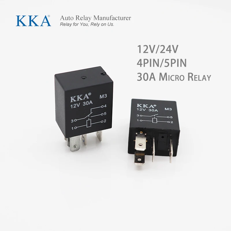 [5PCS/PACK] 30A Automotive Relay with Fuse 12V/24V 4pin/5pin, 40A Auto Relay, 80A Car Relay for Car Motor Boat Auto Vehicle