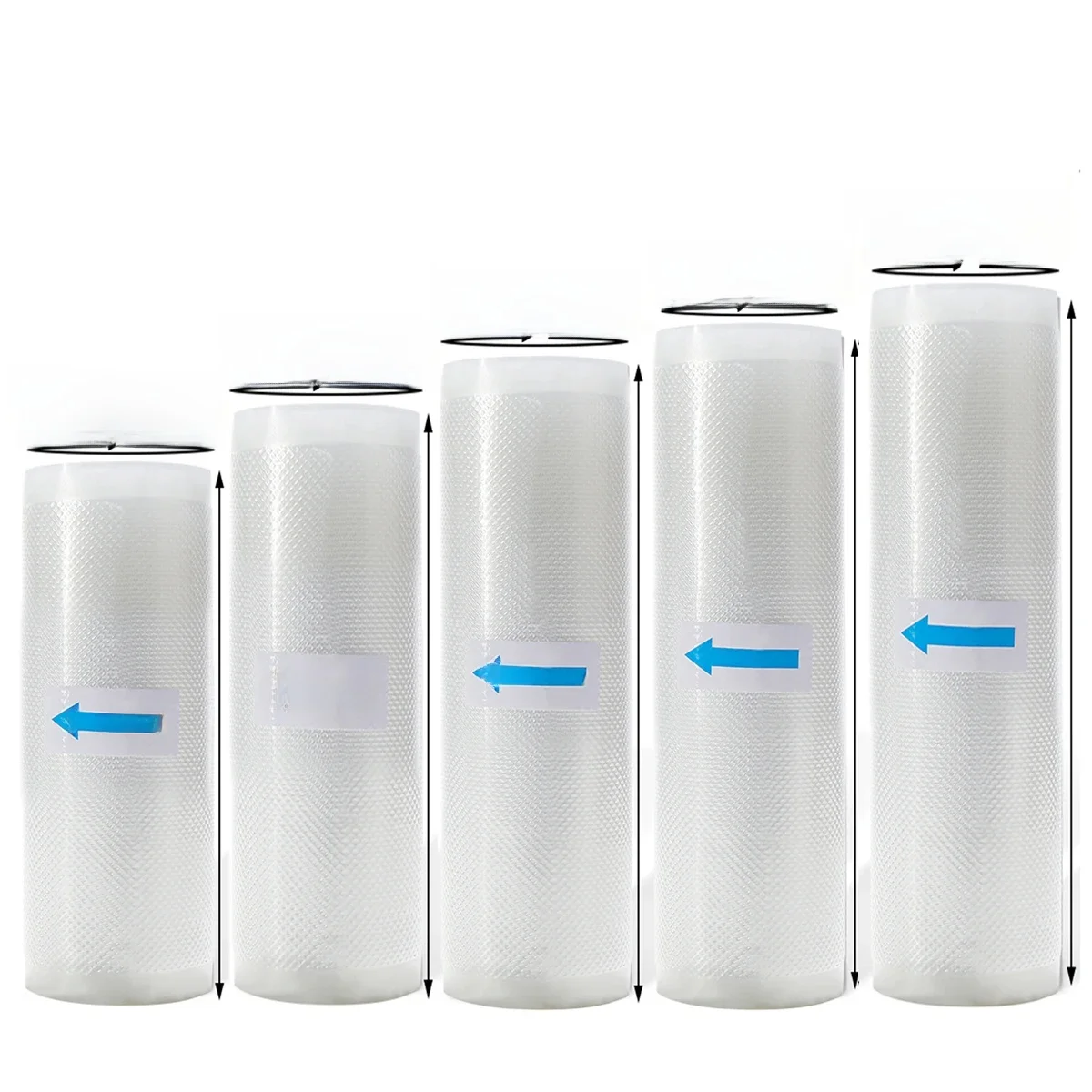 Rouleaux de sacs de scellage sous vide pour aliments, qualité commerciale, sans BPA, prévention des crevaisons, idéal pour la cuisson Sous Vide