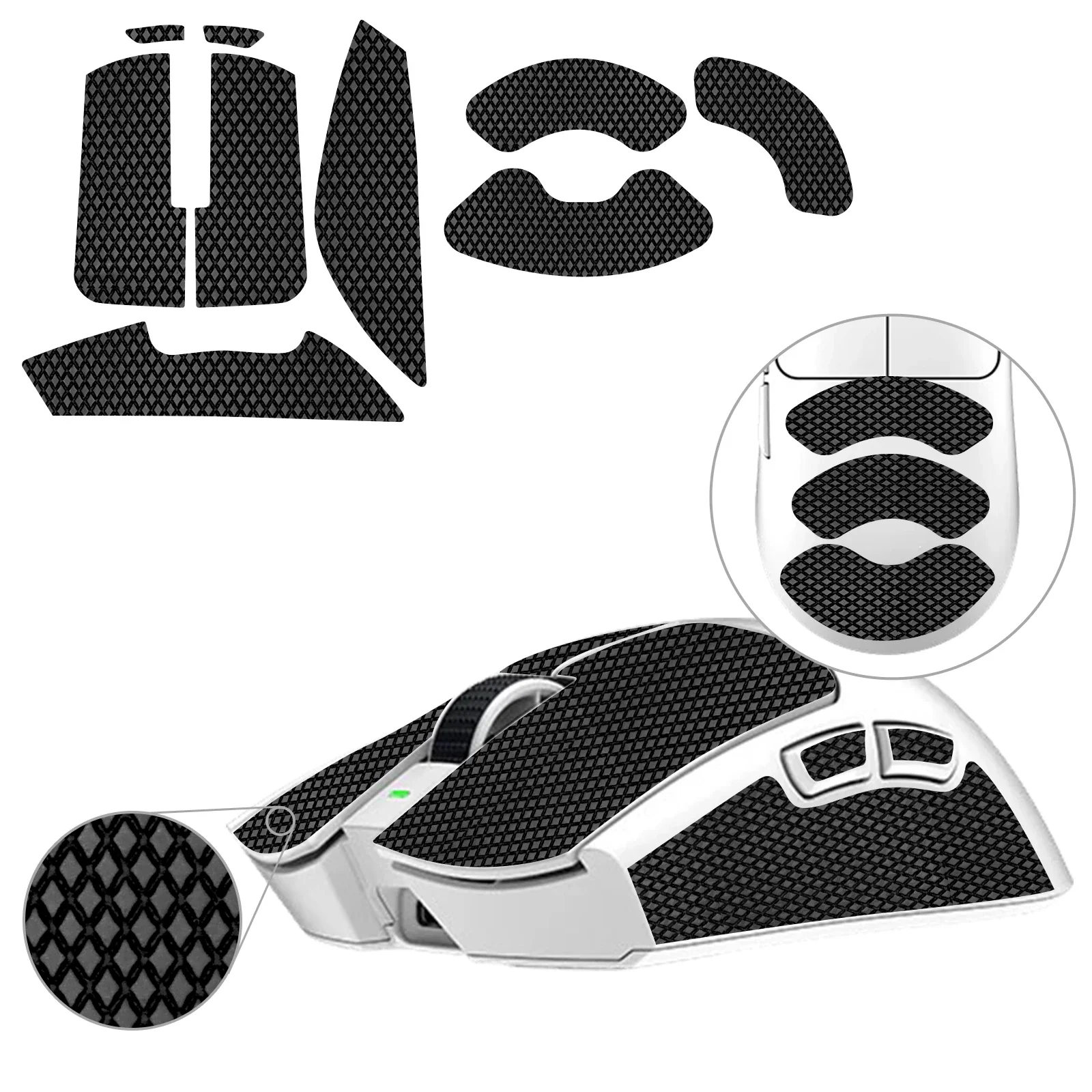 1 szt. Taśma antypoślizgowa TALONGAMES do myszy Razer Viper V3 Pro Wireless, pochłaniająca pot, zapobiegająca ślizganiu się, możliwość przycięcia i dopasowania, łatwa w aplikacji. — zdjęcie produktu 7