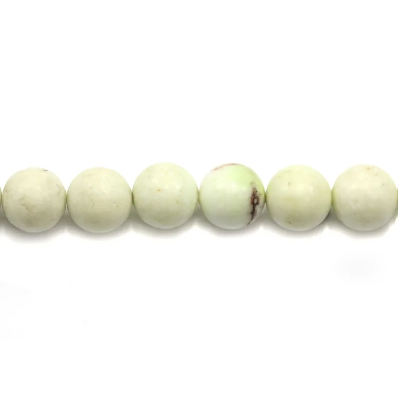 Australian Lemon Turquoise Stone Beads Strand Round 6-12mm For Making Jewelry Bracelet Craft DIY Necklace Earrings