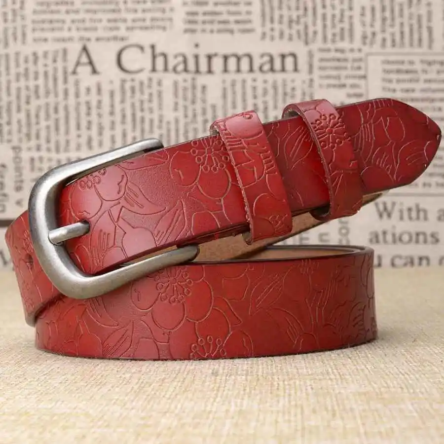 Genuine Leather Belt Female Cow Skin Belts for Women Strape Width:2.8cm Length:95-115cm