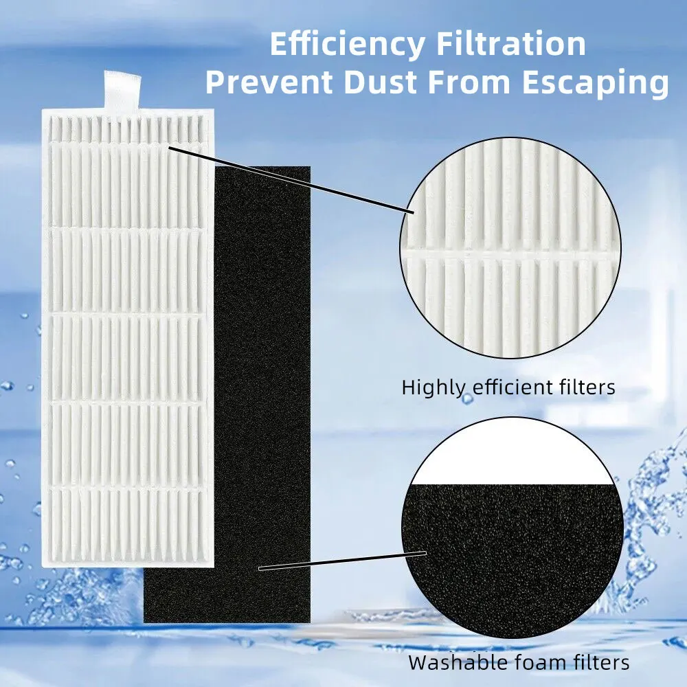 For iLife A4S A40 A40S Polaris PVCR 0726W 0826 Robot Main Brush Side Brush Hepa Filter Brush Cover Mop Spare Parts Accessories