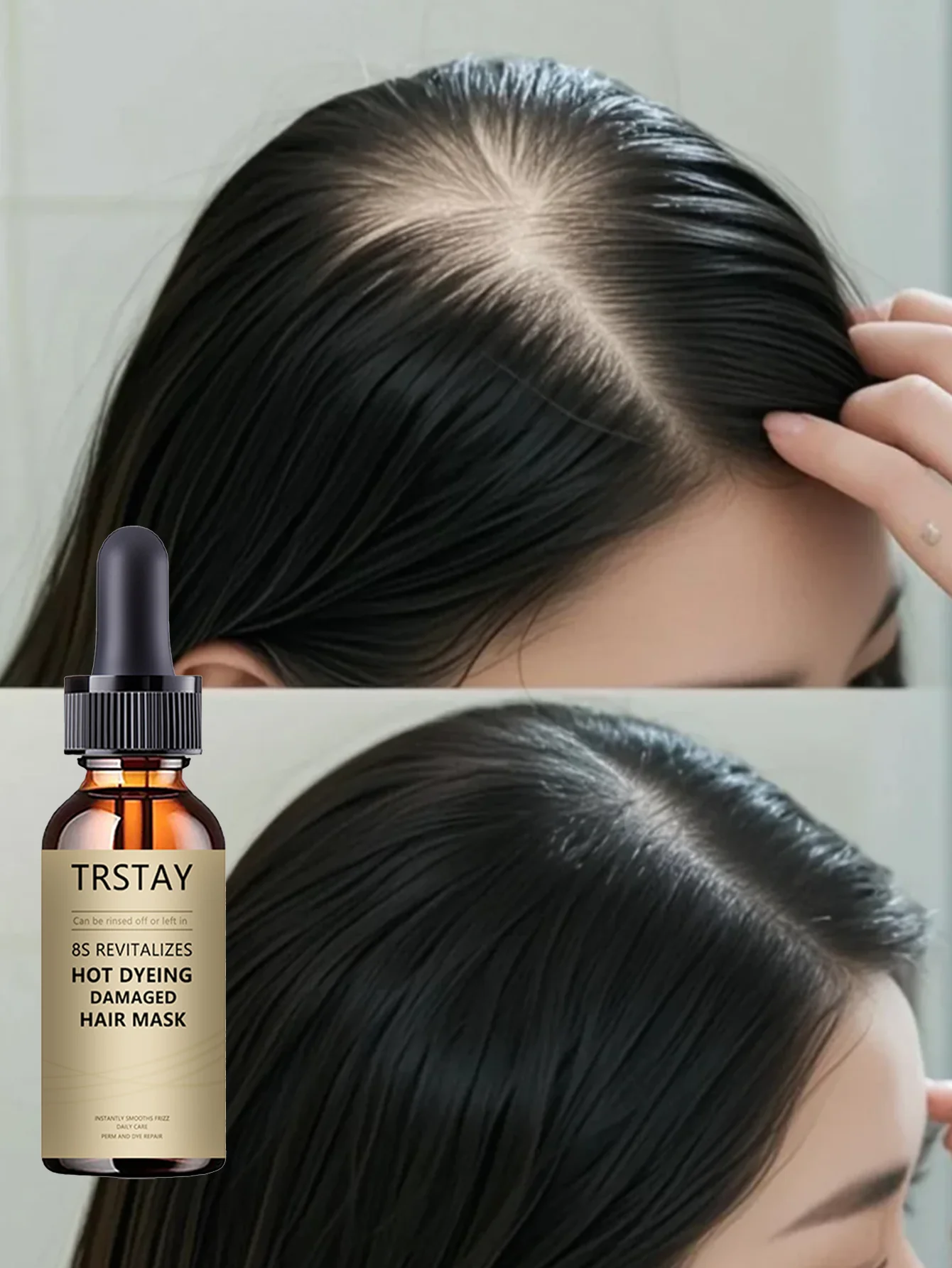 Moisturizing Keratin Repair Essence for Dry Hair Deep Nourishment Strengthens Restores Silky Shine Promotes Healthy Hair Growth - Image 3